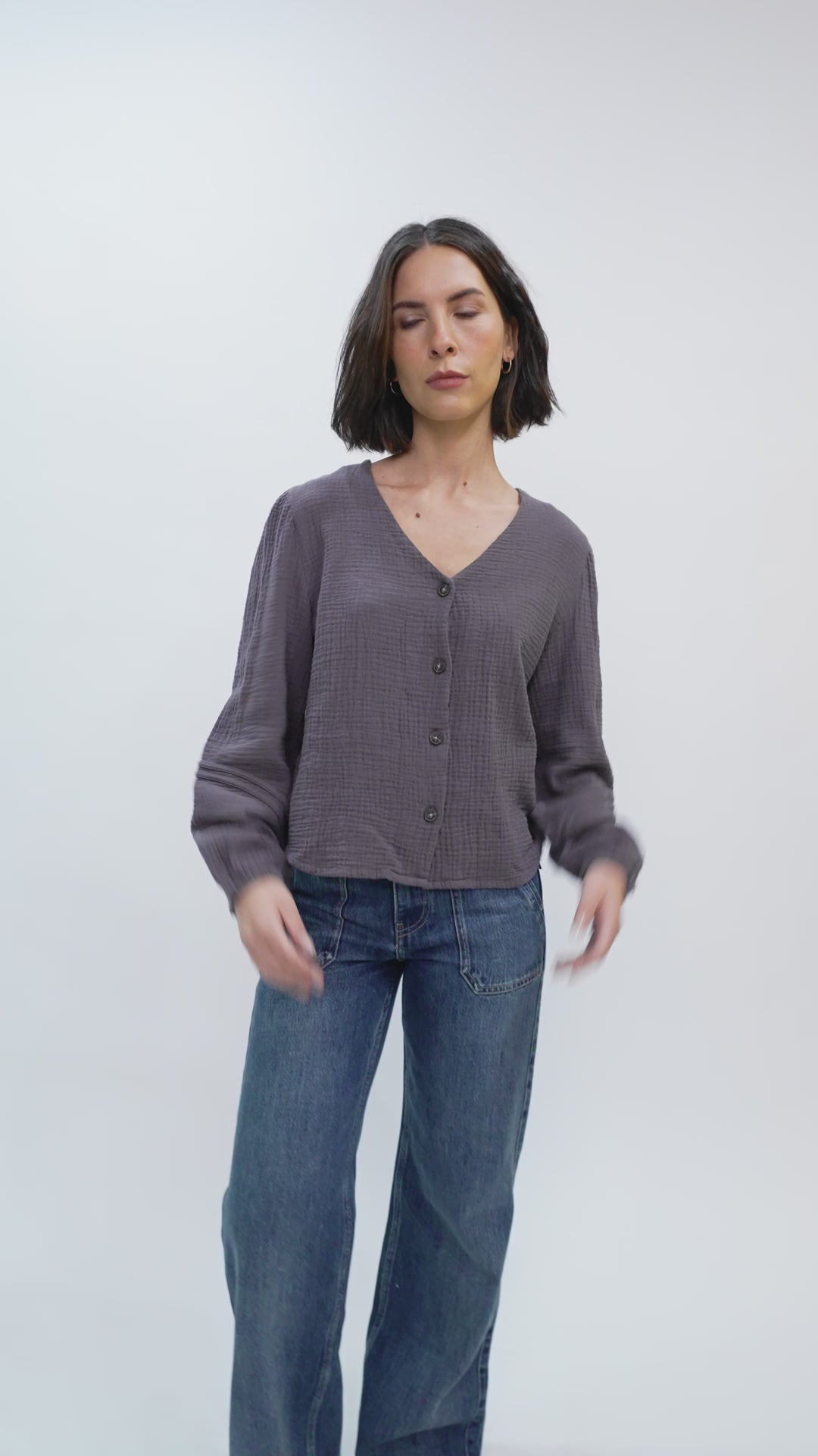 Blusa Lari Orgánica Café Mujer