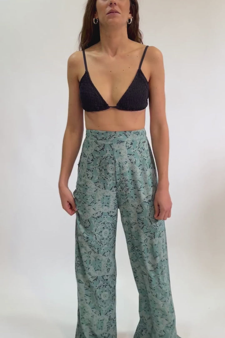 Pantalón Tucana Viscosa Verde Mujer