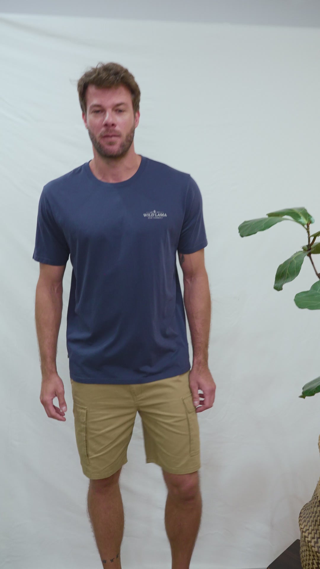Polera Soles Orgánica Azul Hombre