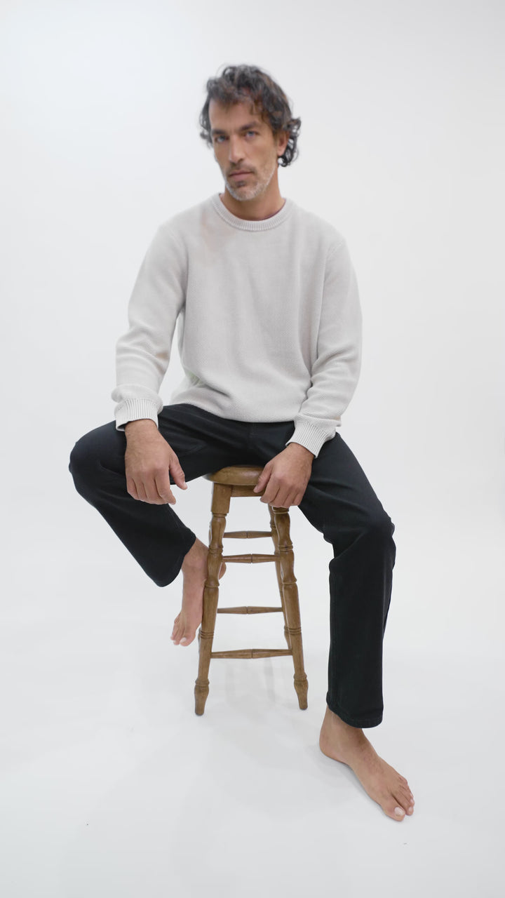 Sweater Toru Orgánico Beige Hombre