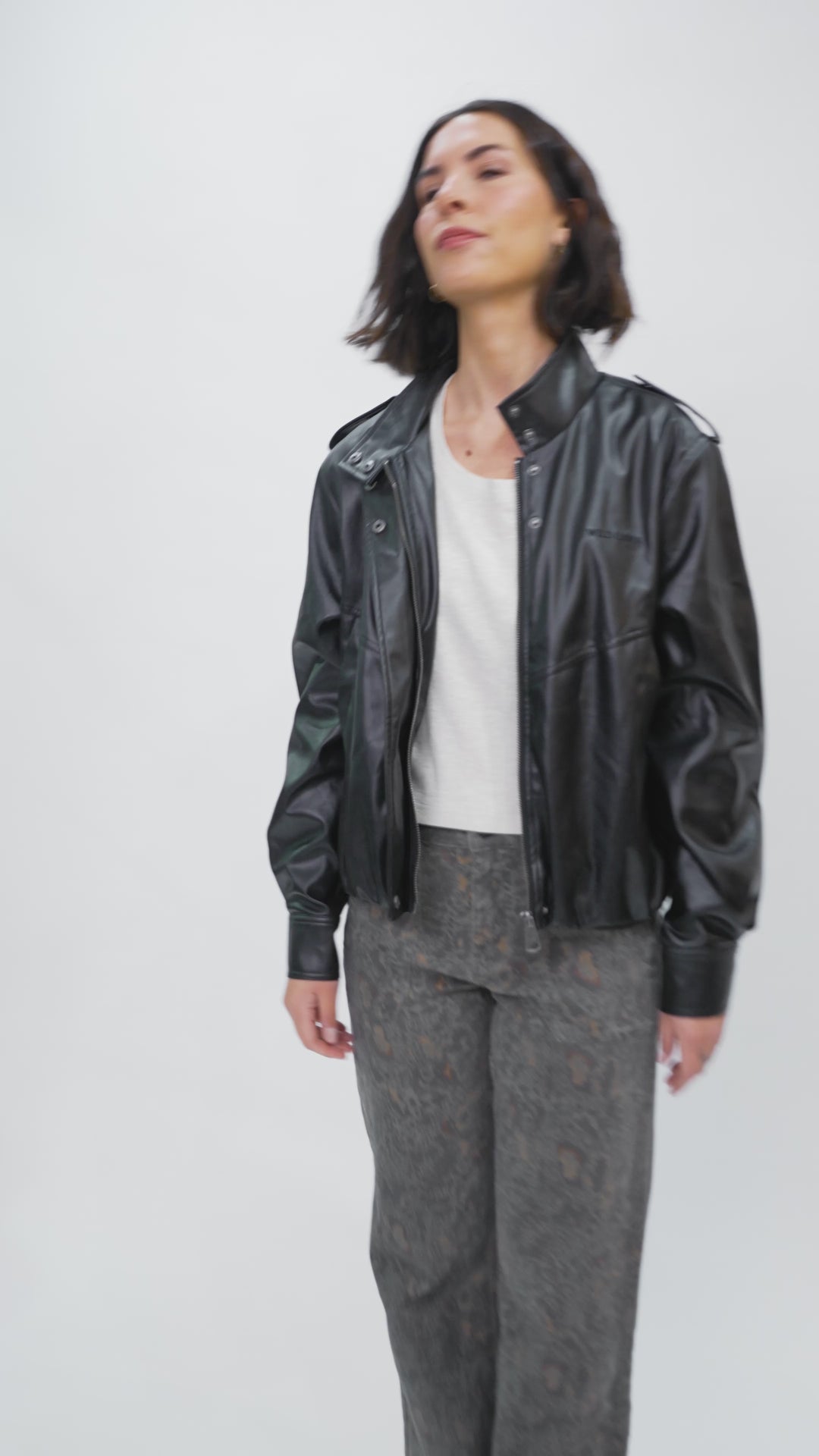 Chaqueta Maite Reciclada Negra Mujer