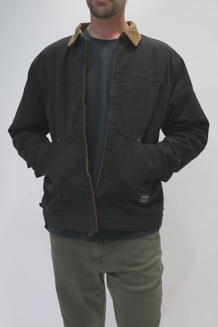 Chaqueta Leufu Orgánica Negra Hombre