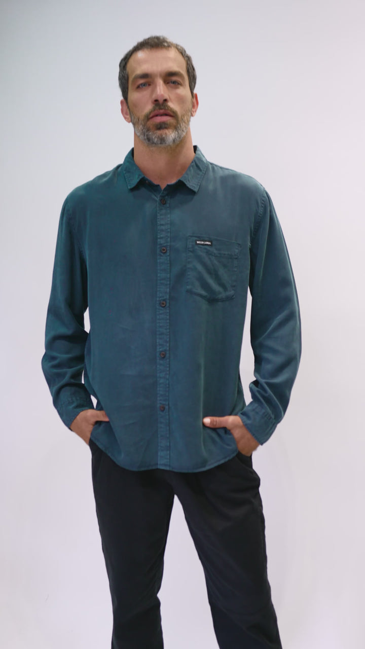 Camisa Jim Azul Hombre