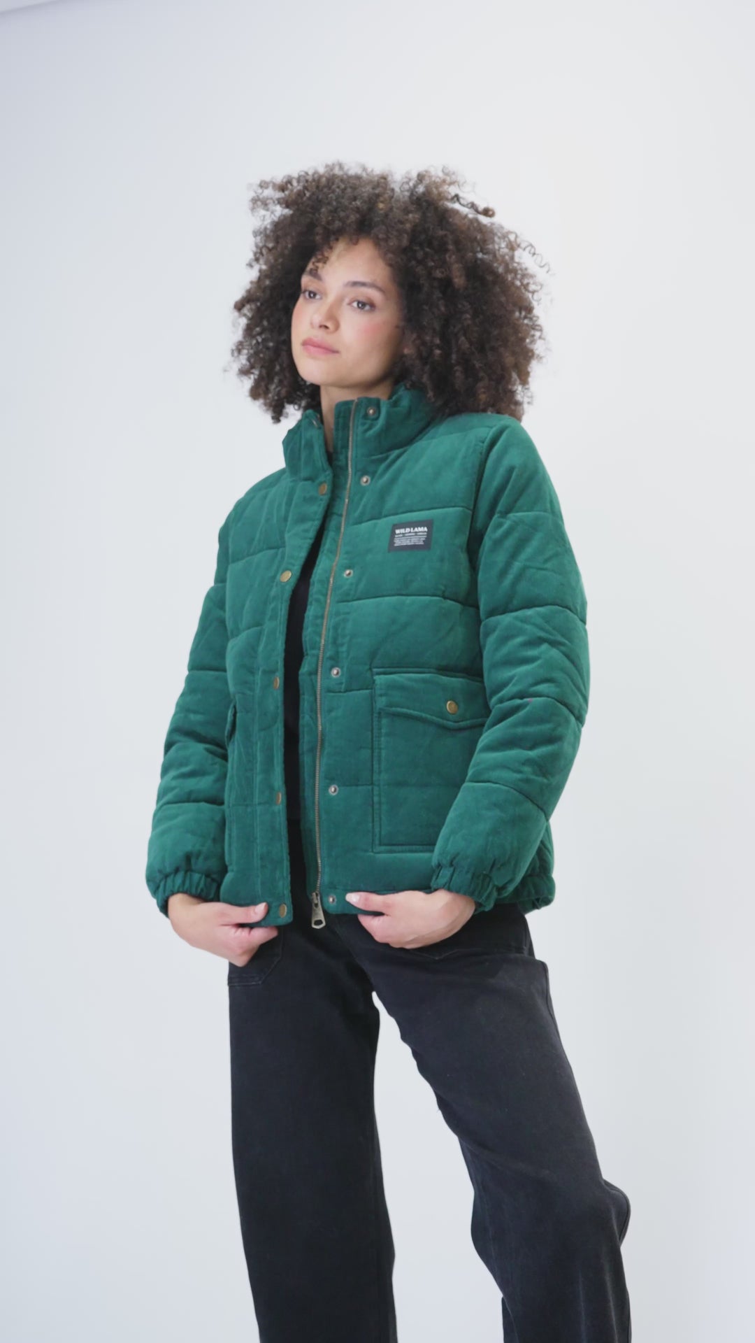 Parka Chic Puffa Orgánica Petróleo Mujer