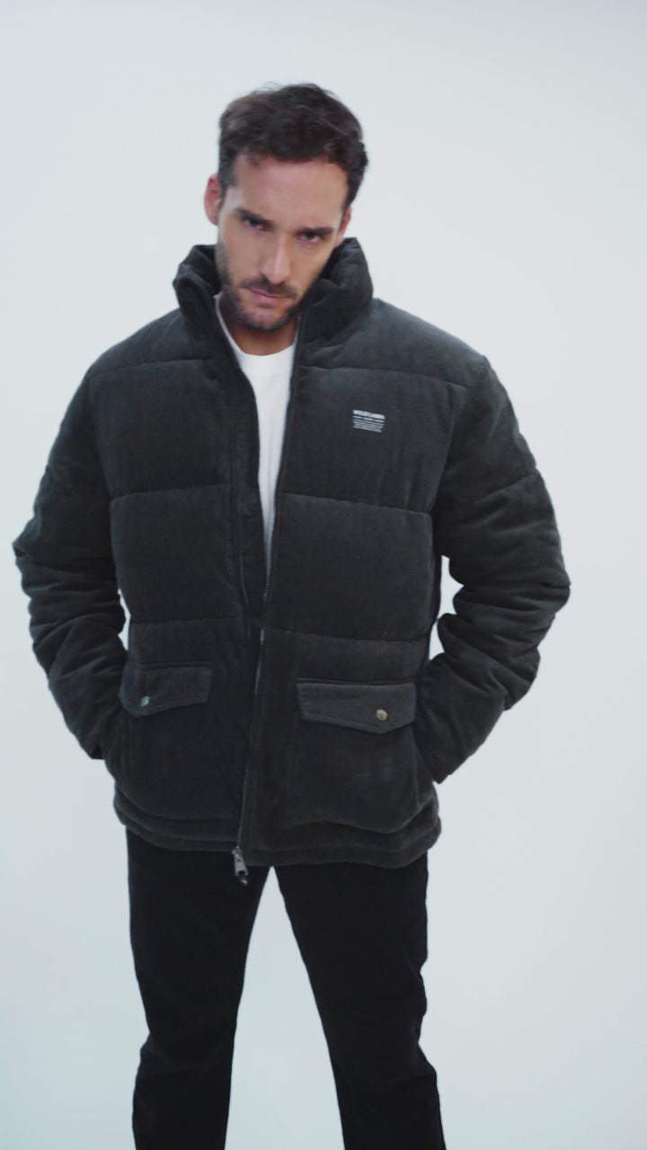 Parka Lauca Corduroy Orgánica Marengo Hombre