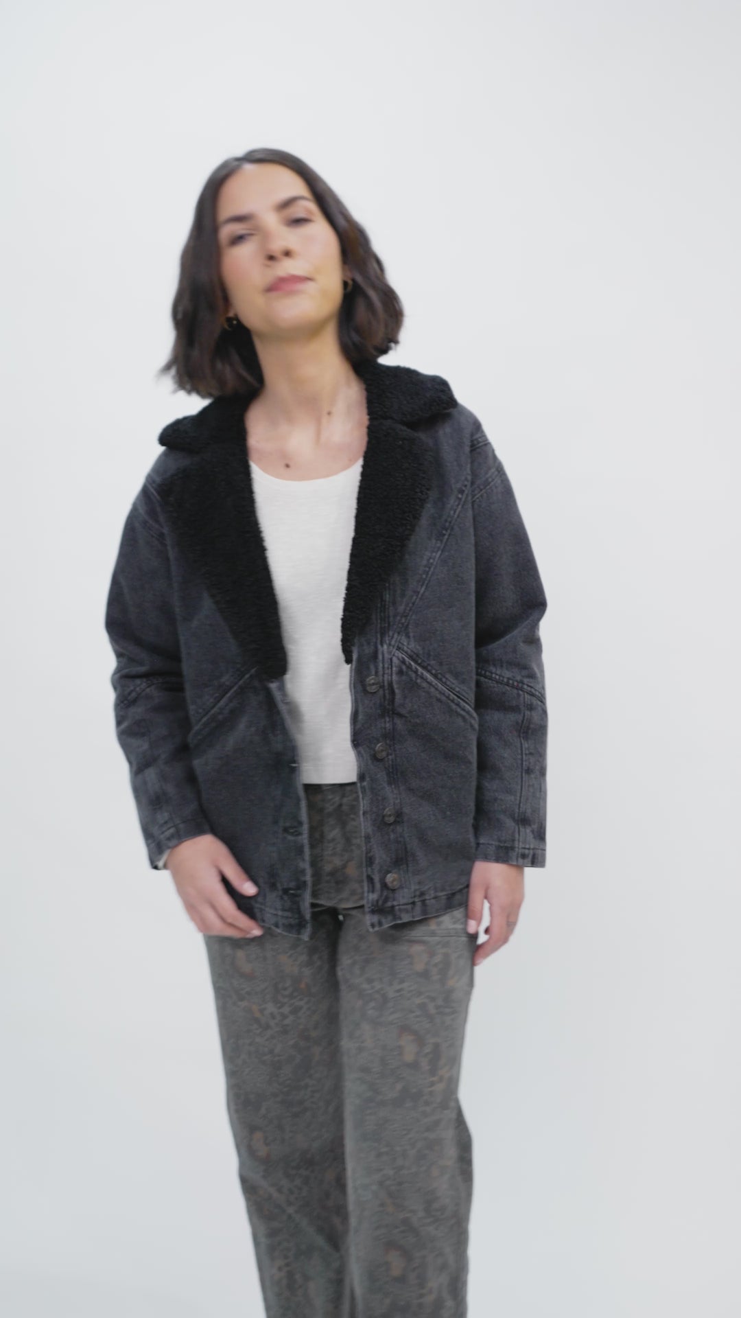 Chaqueta Carlota Orgánica Negra Mujer
