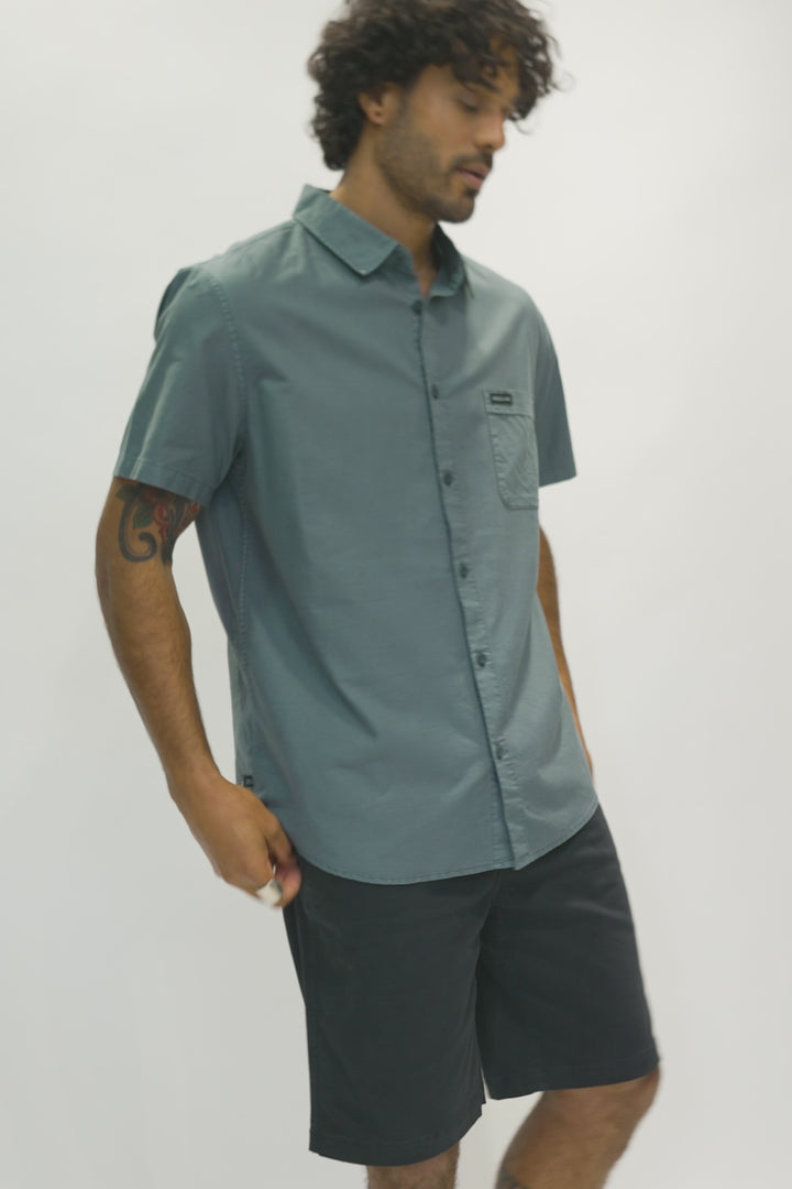 Camisa Pinco Orgánica Azul Hombre