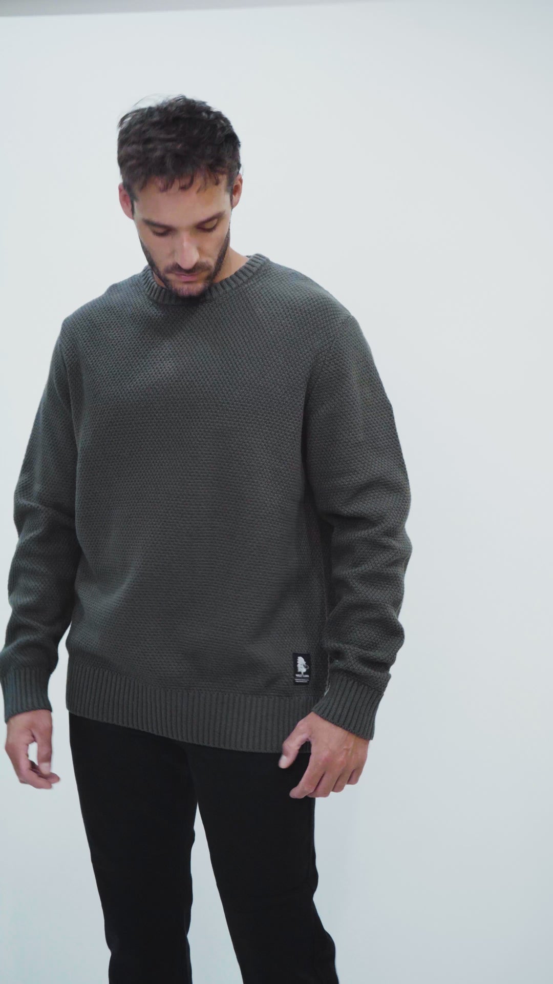 Sweater Etore Orgánico Verde Hombre