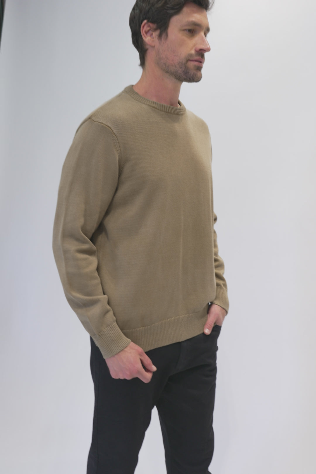 Sweater Tros Orgánico Café Hombre