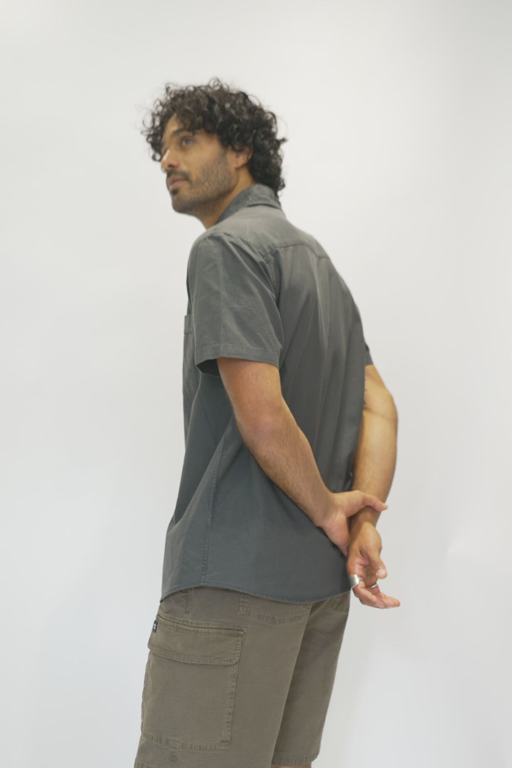 Camisa Pinco Orgánica Negra Hombre