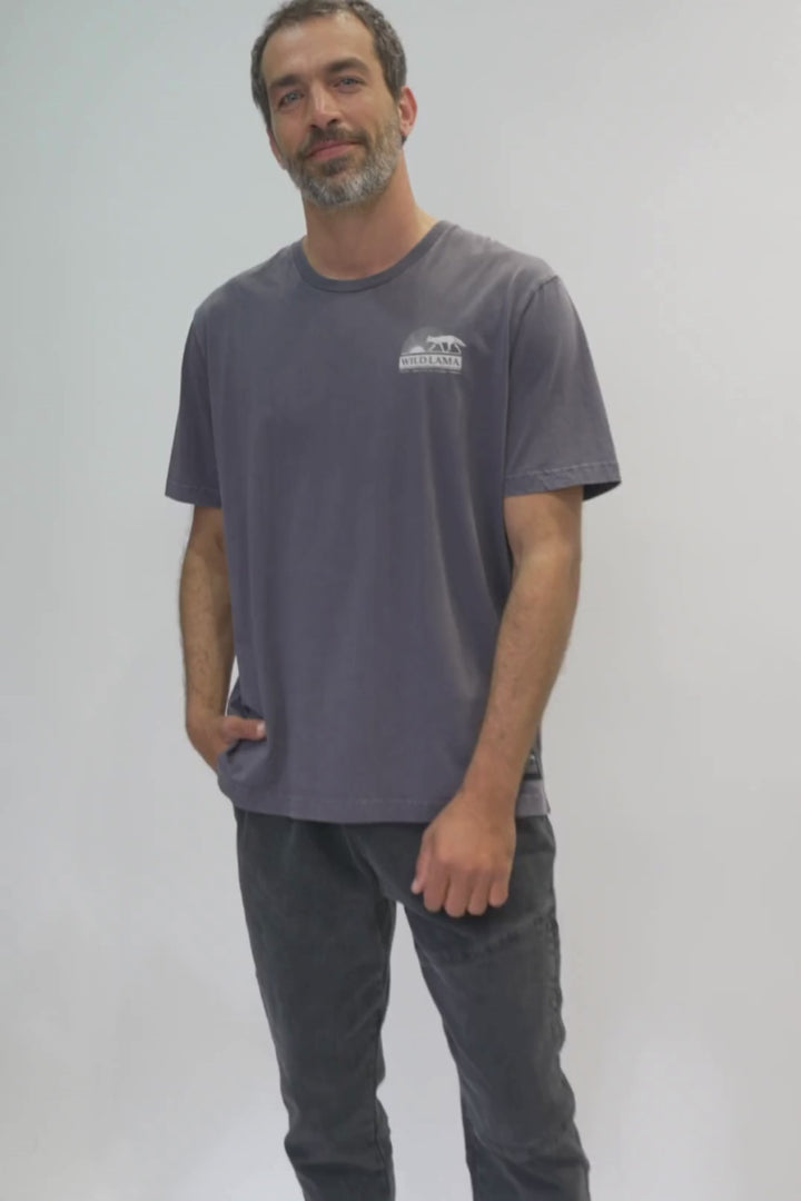 Polera Tori Orgánica Azul Hombre