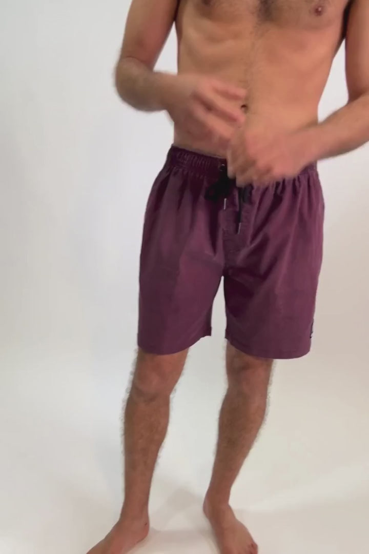 Traje de Baño Ciclón Reciclado Burdeo Hombre