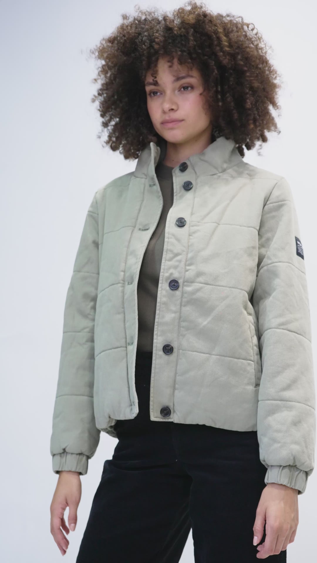 Parka Virae Orgánica Verde Mujer