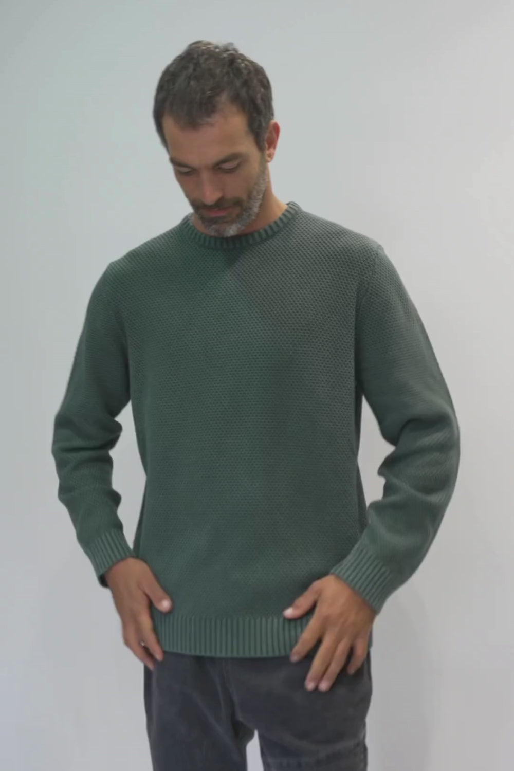 Sweater Rau Orgánico Verde Hombre