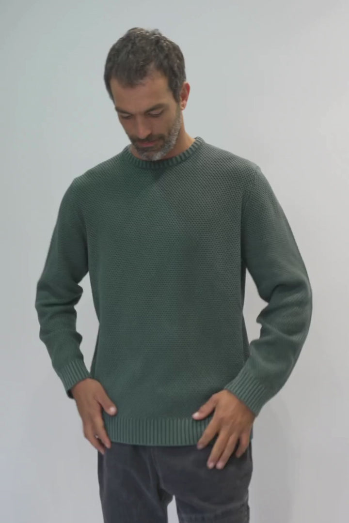 Sweater Rau Orgánico Verde Hombre