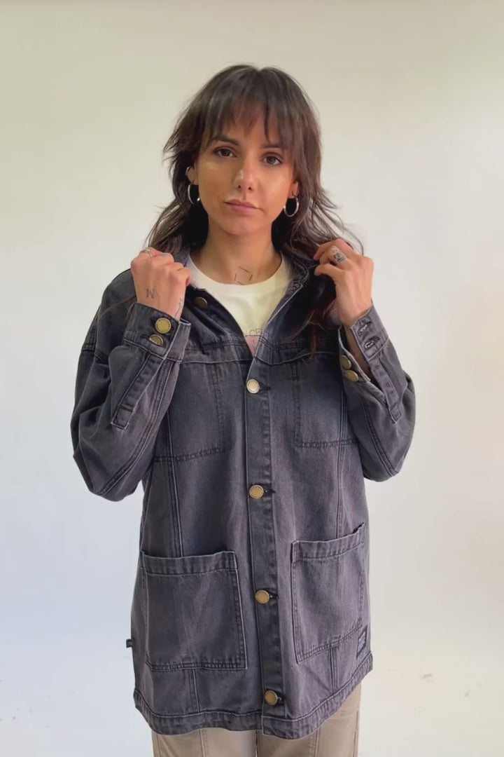 Chaqueta Artemisa Orgánica Negro Mujer