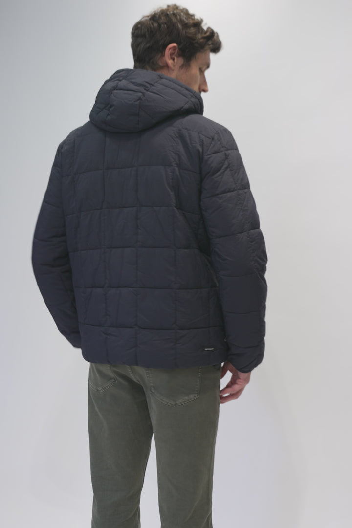 Parka PrimaLoft® Compactable Kun Reciclada Negra Hombre