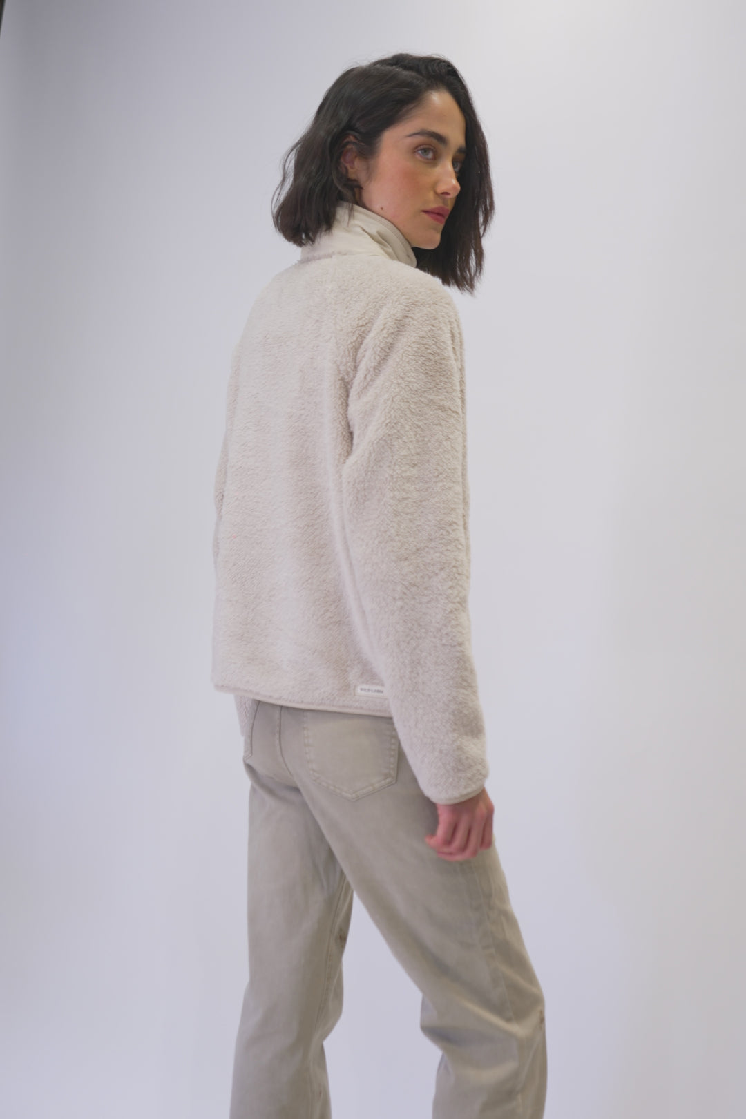 Polar Luvia Reciclado Beige Mujer