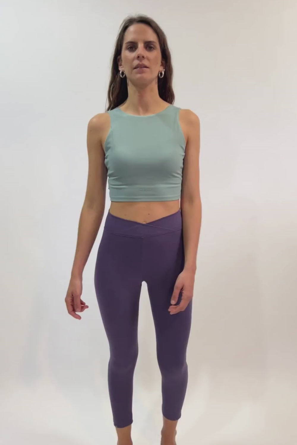 Calza Mirta Reciclada Morada Mujer MOVE