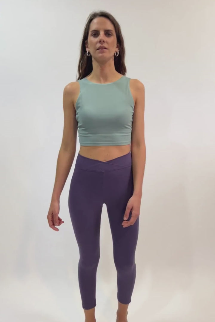 Calza Mirta Reciclada Morada Mujer MOVE