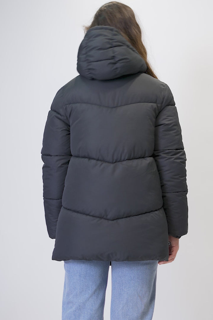 Parka Sadi Reciclada Negra Mujer
