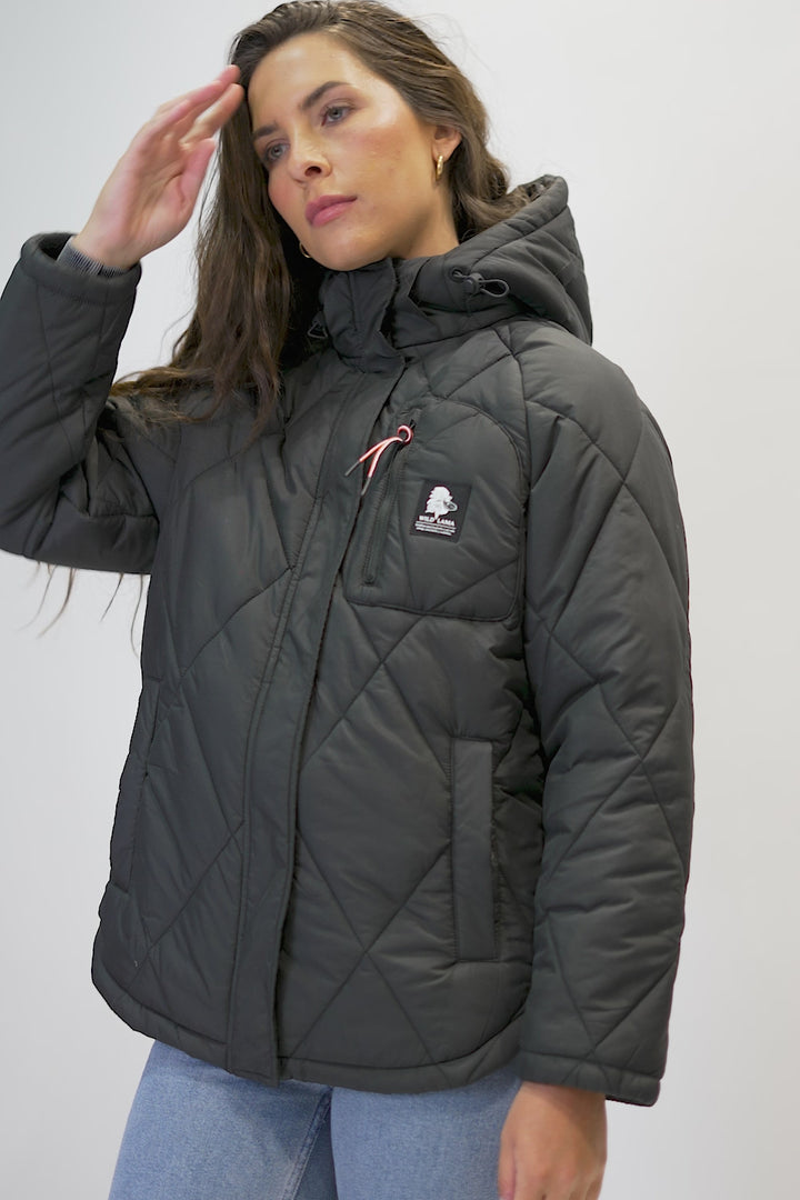 Parka Tramontana Reciclada Negra Mujer