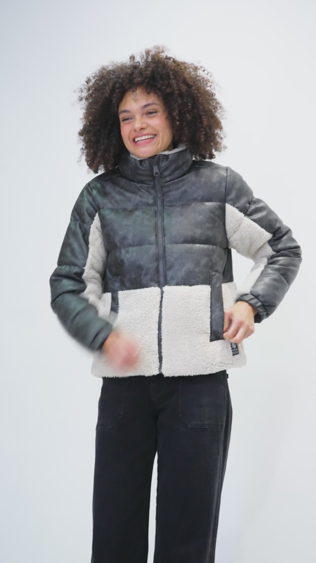 Parka Tala Reciclada Gris Mujer