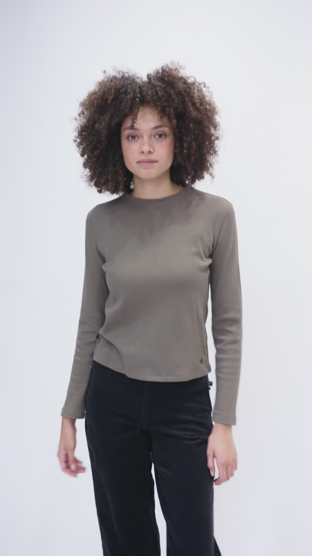 Polera Mambo Orgánica Café Mujer