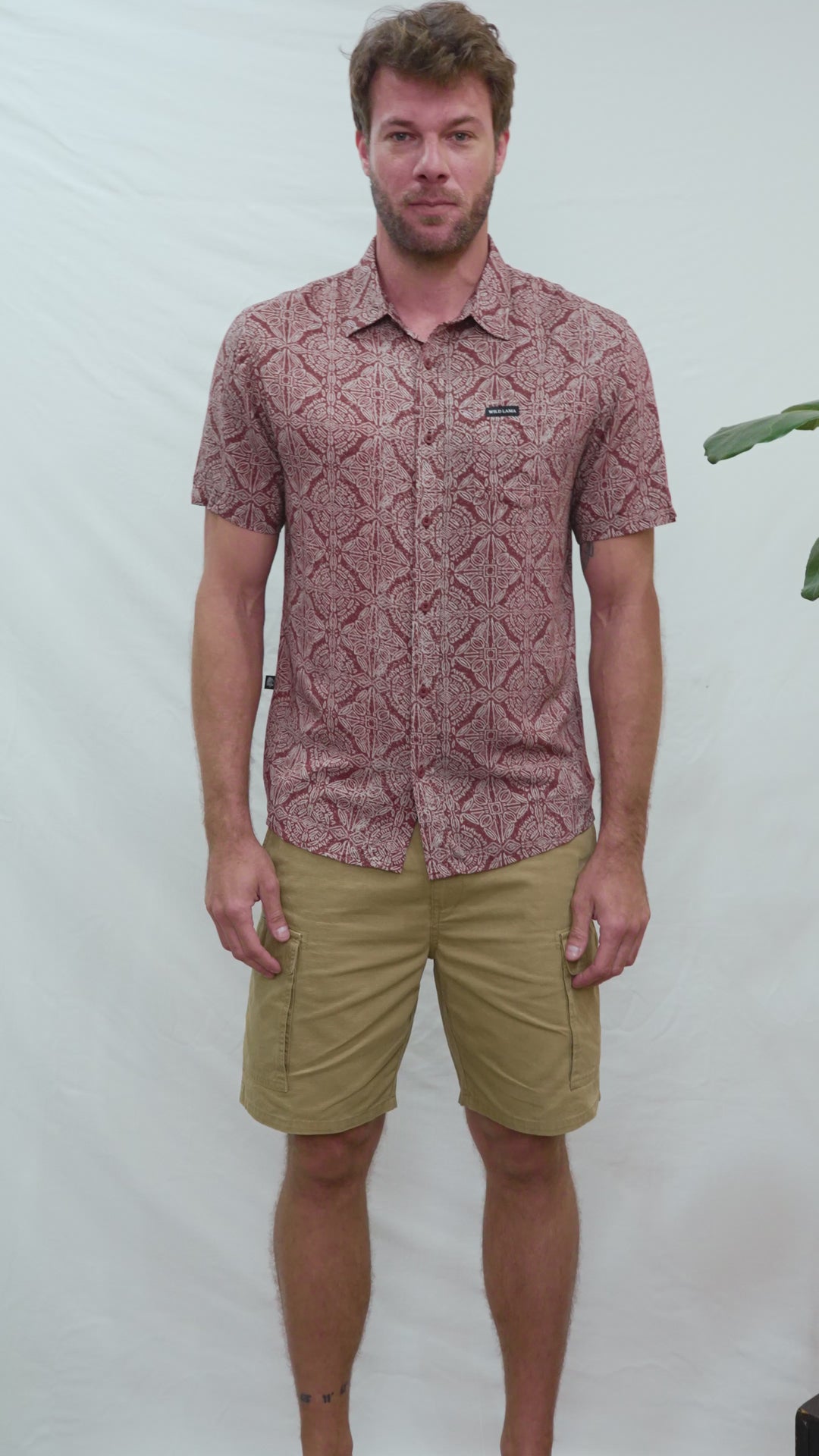 Camisa Mero Terracota Hombre