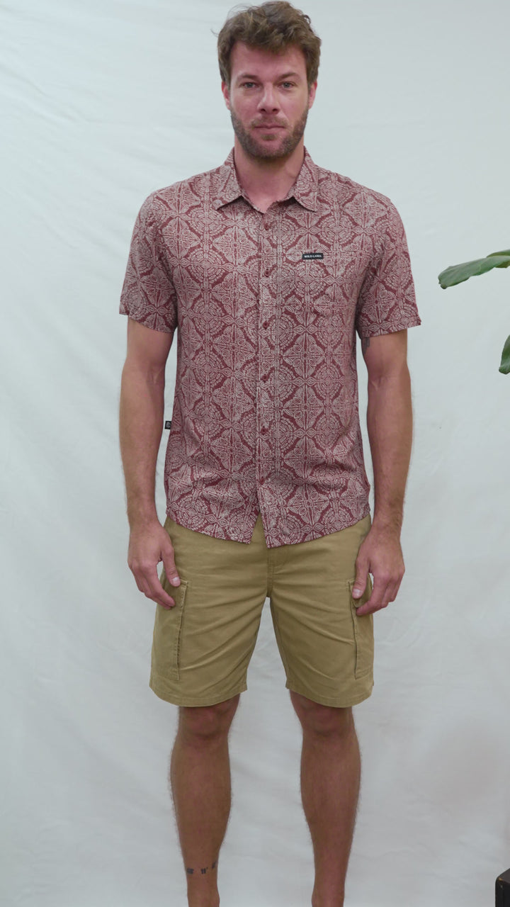 Camisa Mero Terracota Hombre