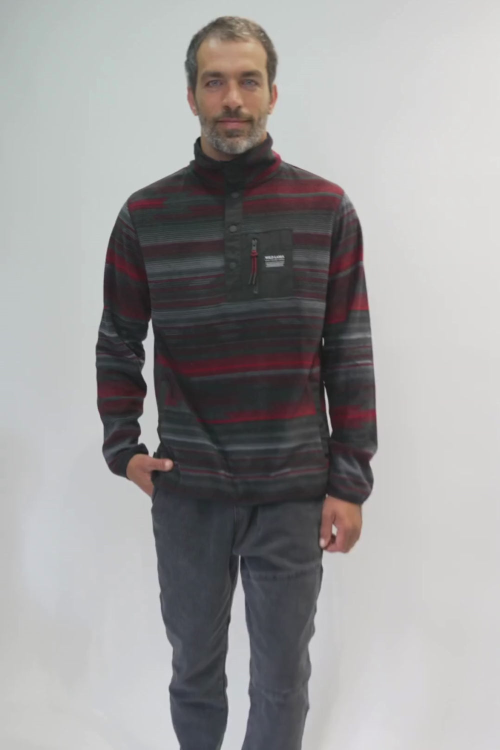 Polar Lava Man Reciclado Burdeo Full Print Hombre