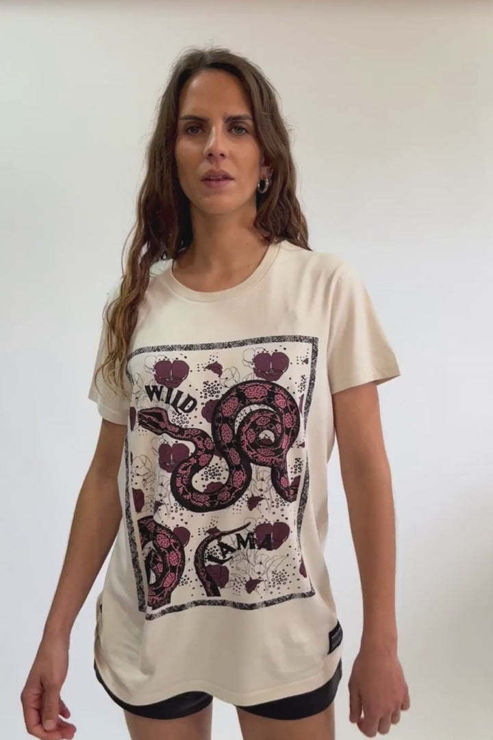 Polera Genovesa Orgánica Crudo Mujer