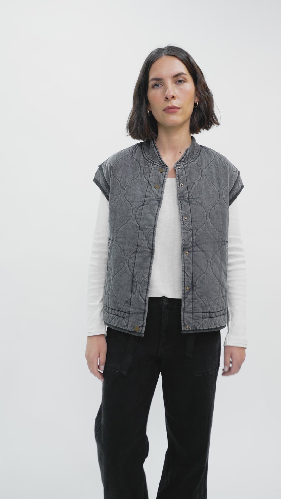 Chaqueta Roma Orgánica Negra Mujer