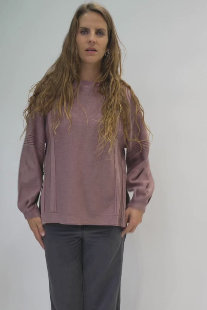 Sweater Viga Orgánico Rosado Mujer
