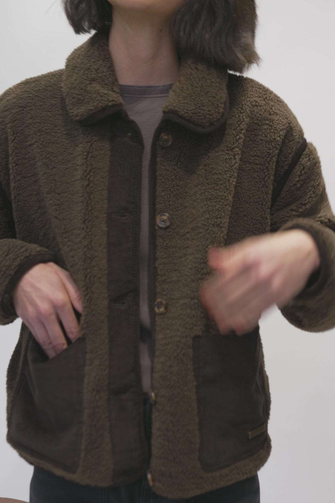 Chaqueta Grace Reciclada Café Mujer