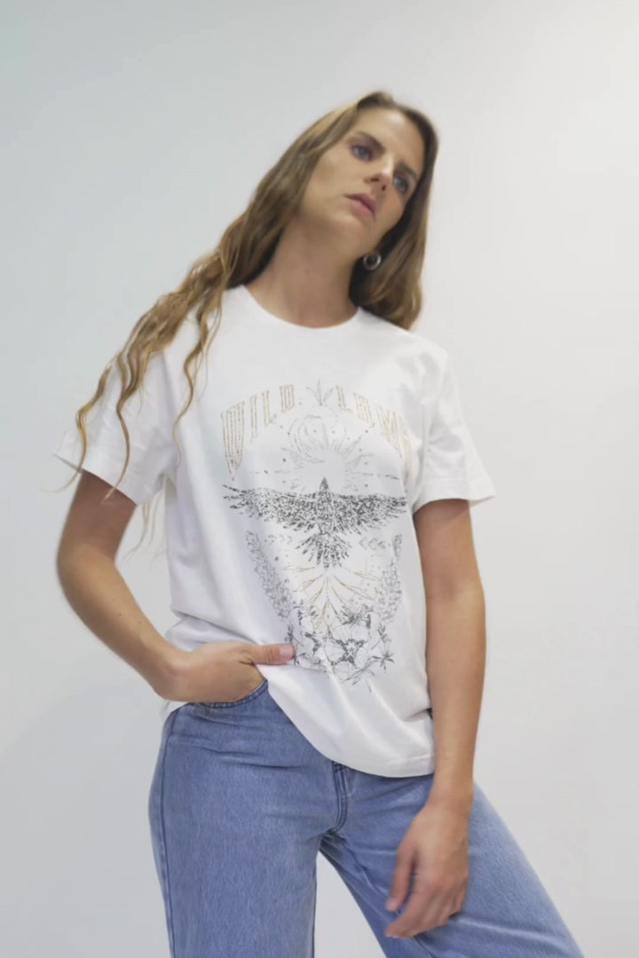 Polera Genovesa Orgánica Blanca Mujer