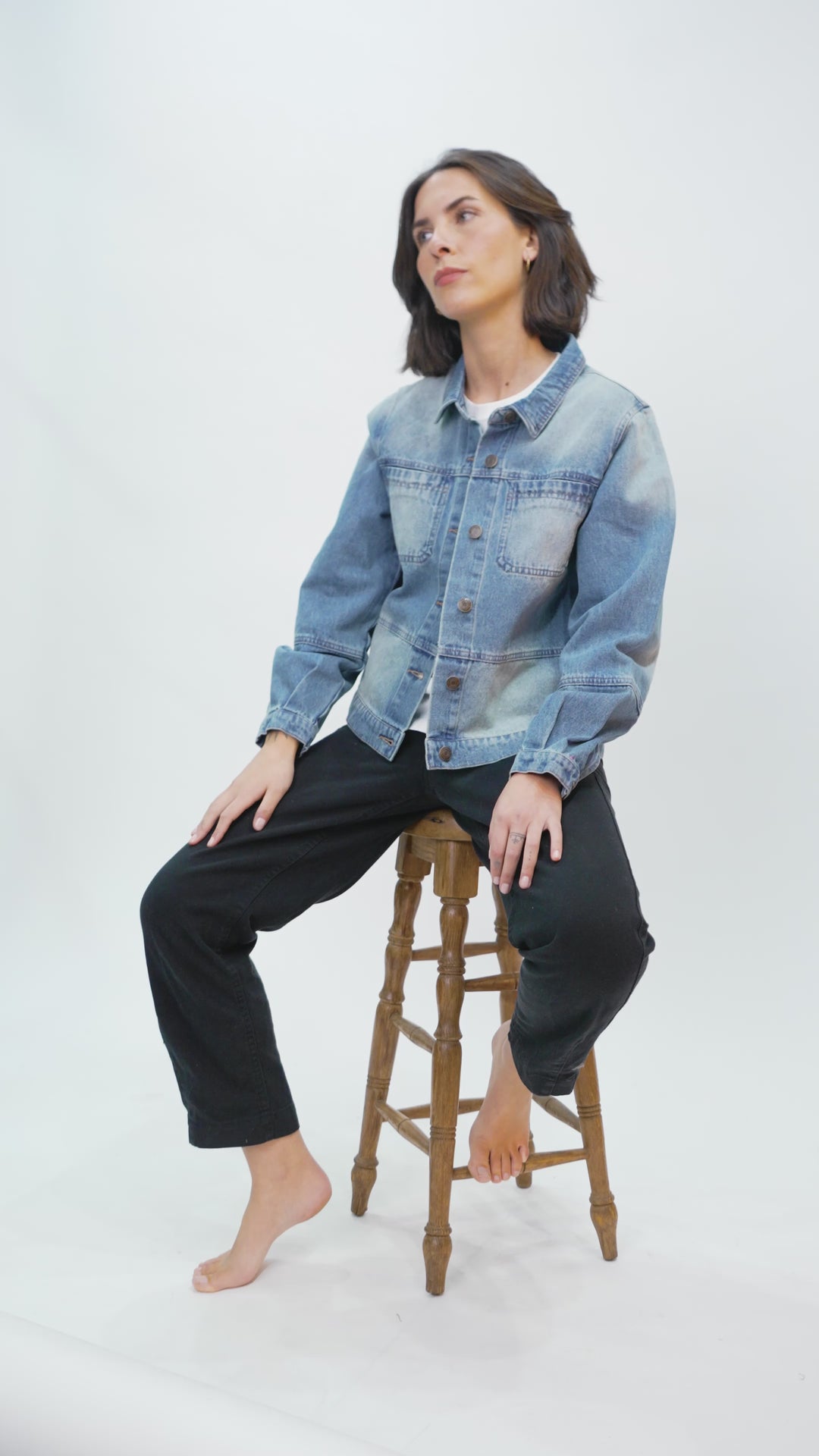 Chaqueta Freya Orgánica Denim Mujer