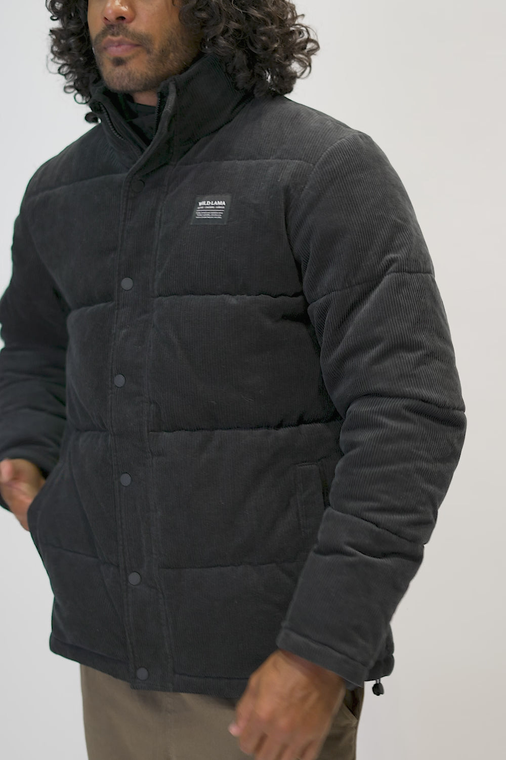 Parka Lauca Corduroy Orgánica Gris Hombre