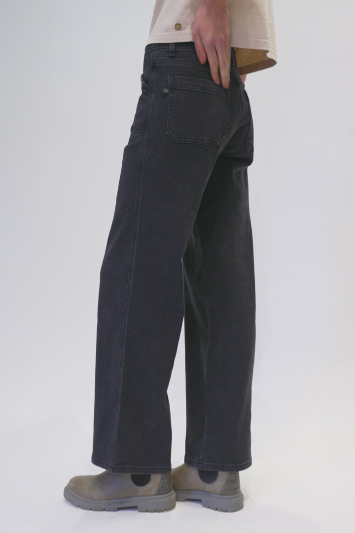 Jeans Aira Orgánico Denim Negro Mujer