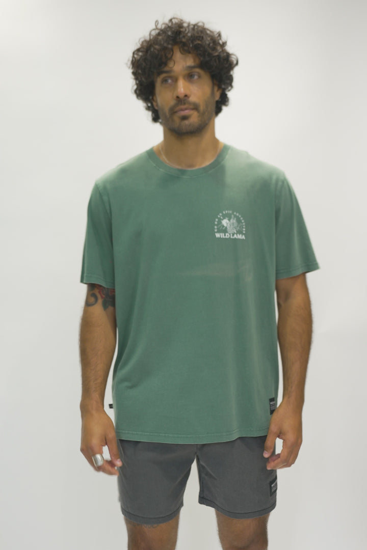 Polera Soles Orgánica Petróleo Hombre