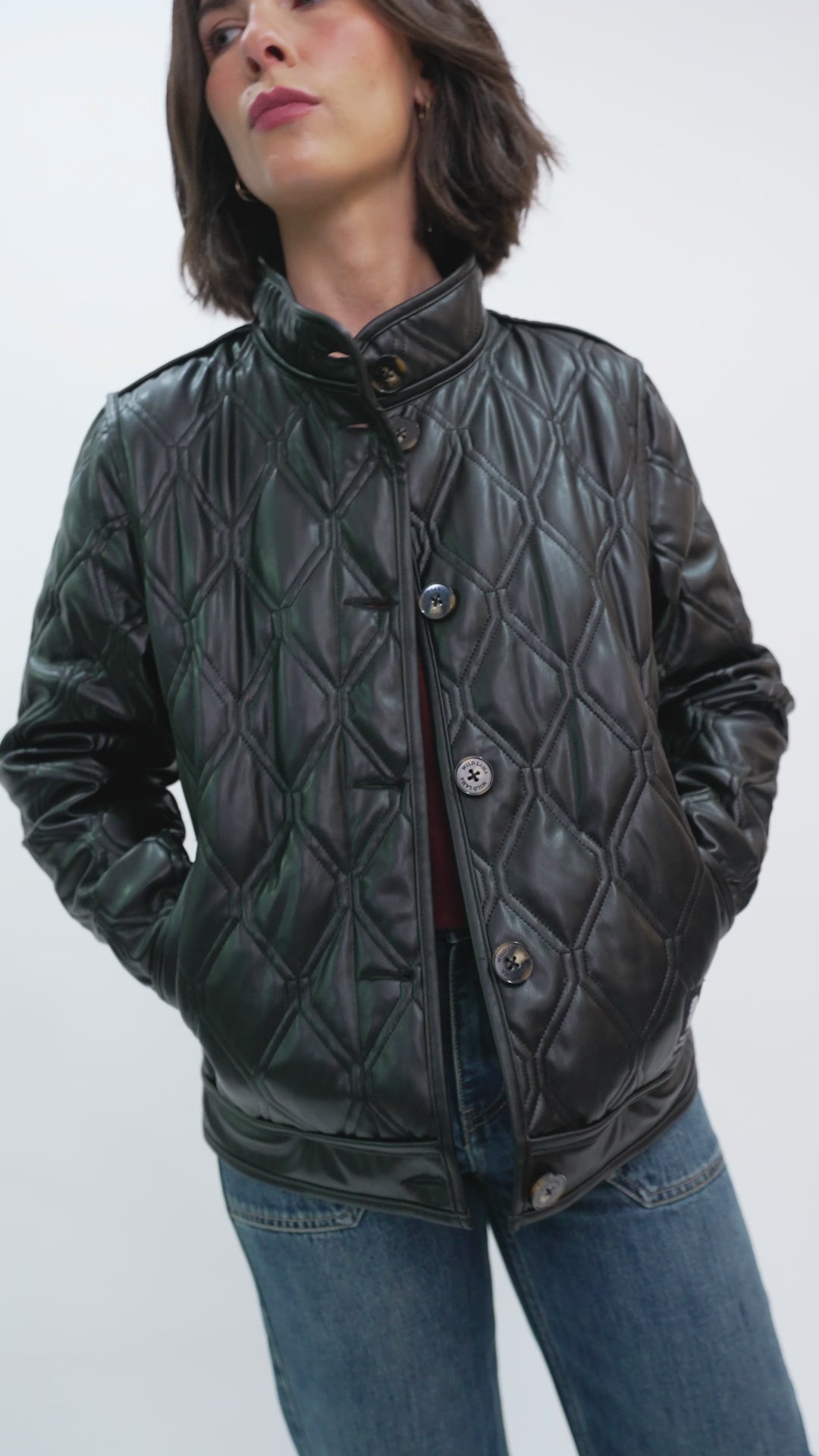Chaqueta Oraya Reciclada Negra Mujer