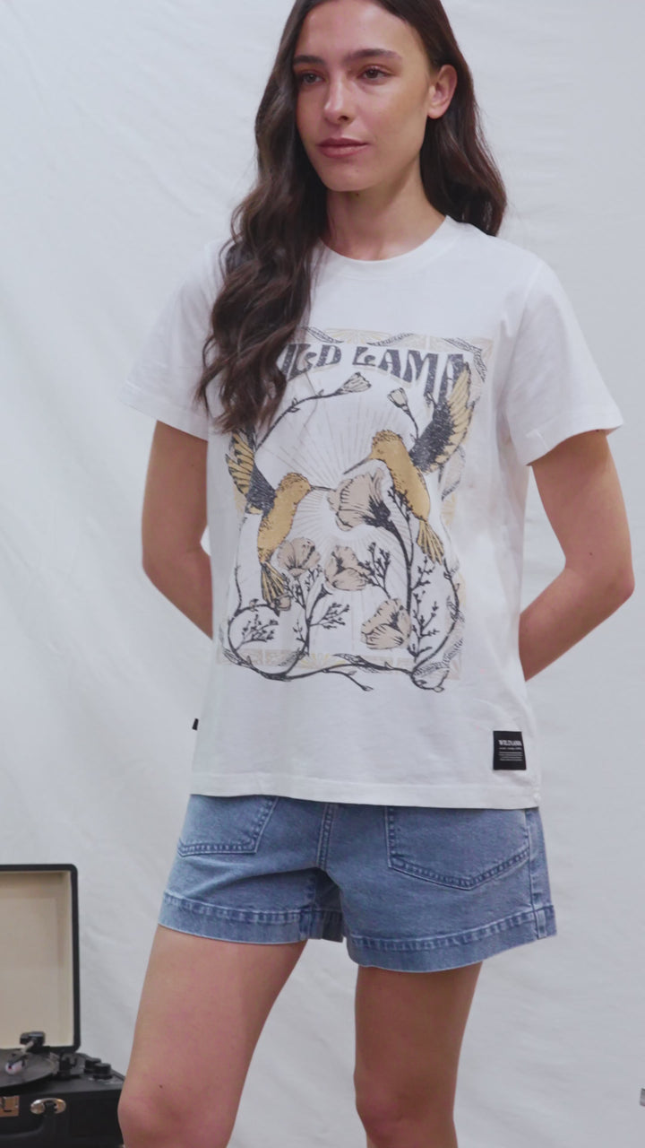 Polera Genovesa Órgánica Blanca Mujer