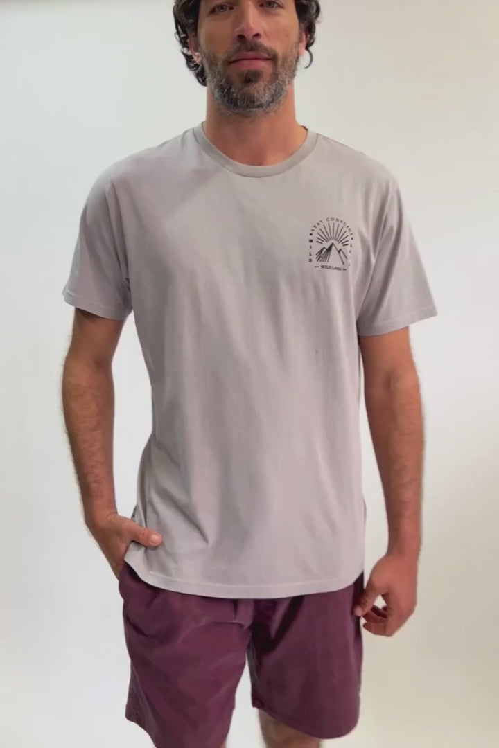 Polera Trona Orgánica Gris Hombre
