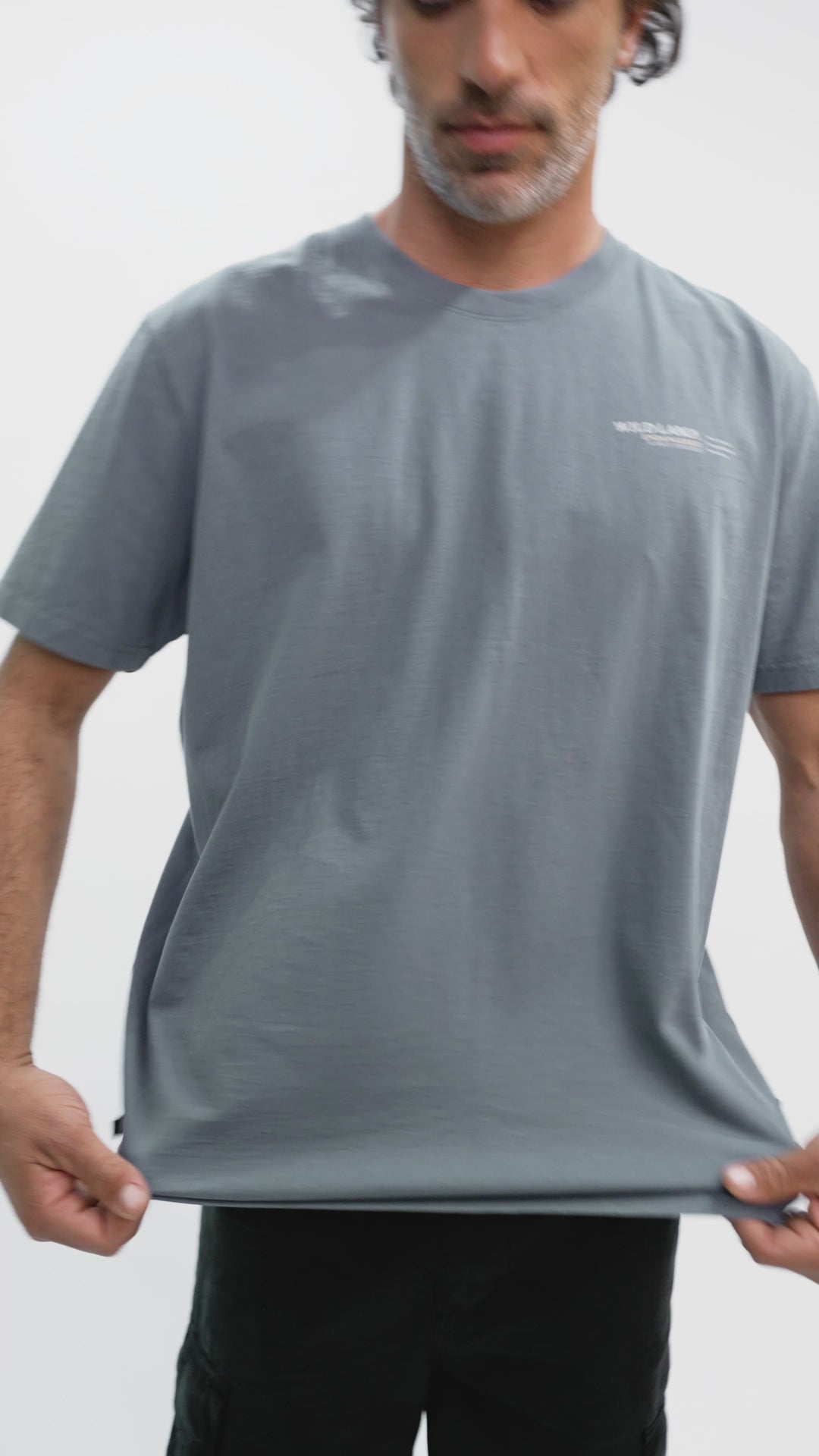 Polera Rolan Orgánica Azul Hombre