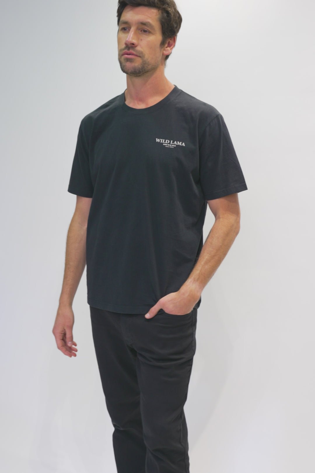 Polera Karu Orgánica Negra Hombre