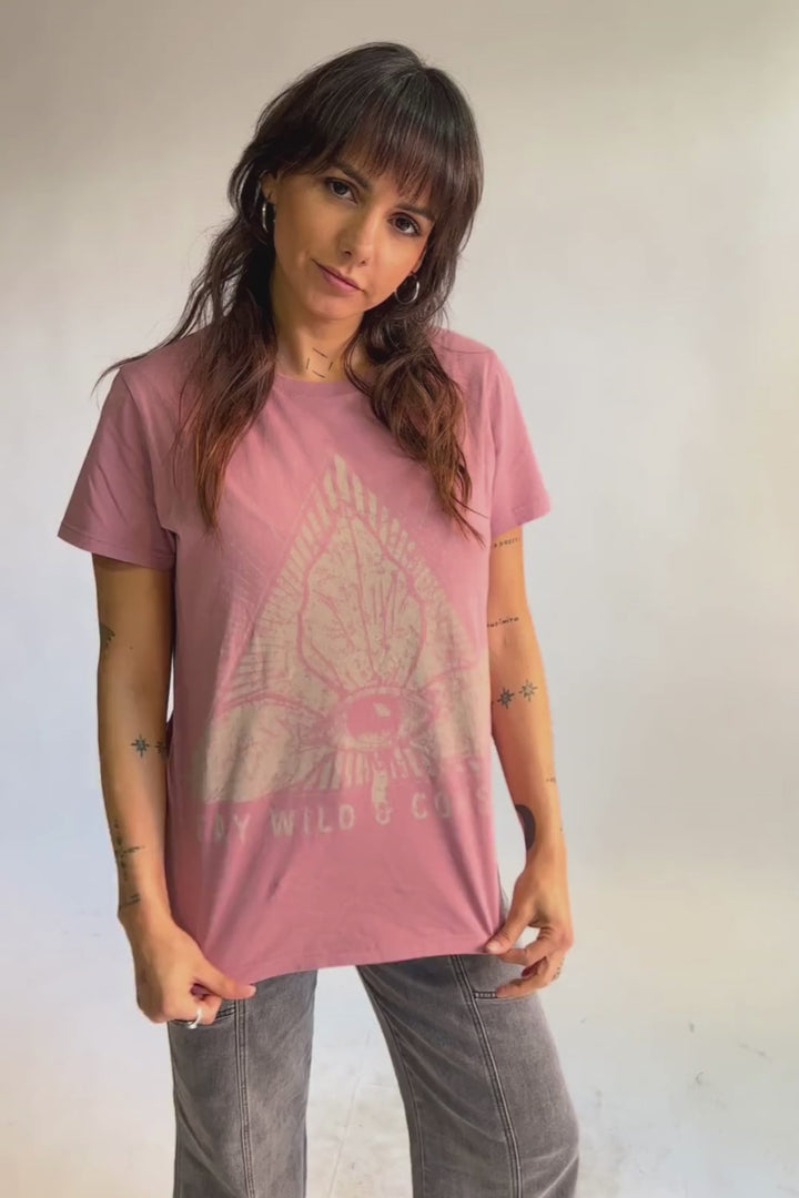 Polera Tila Orgánica Rosada Mujer