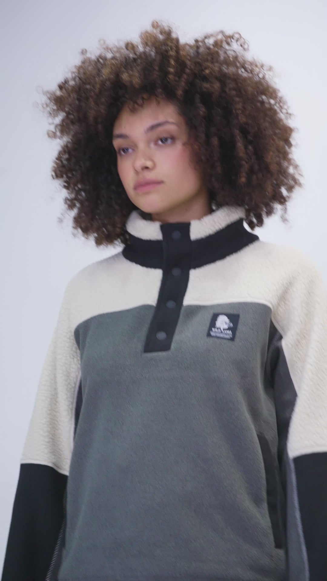 Polar Muna Reciclado Negro Mujer