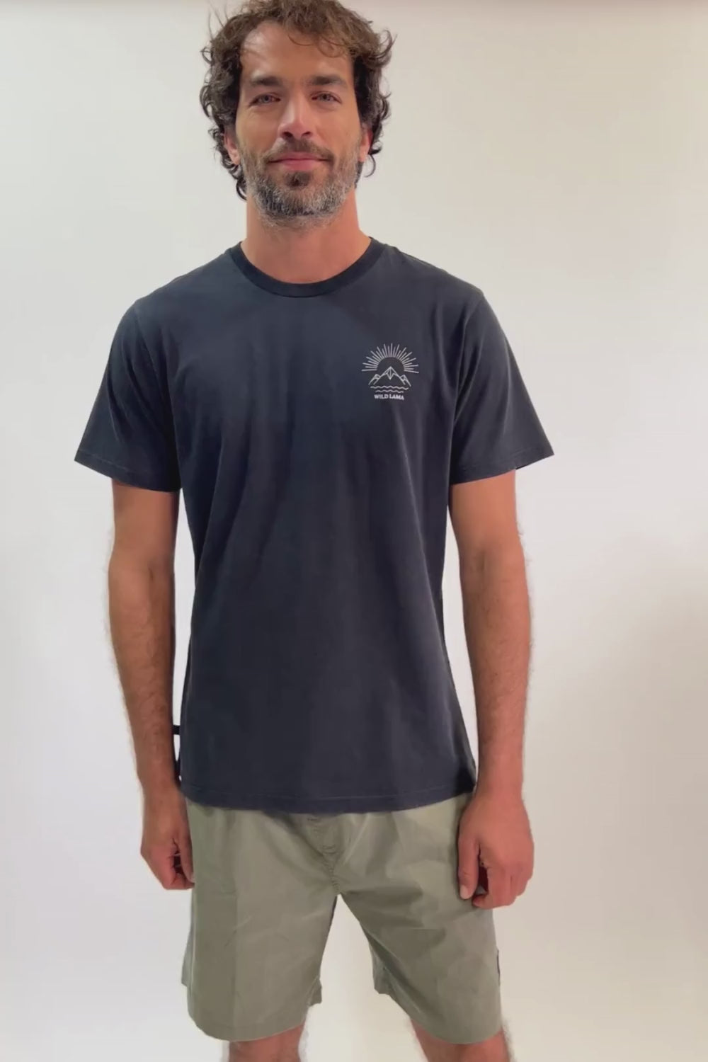 Polera Trona Orgánica Negro Hombre