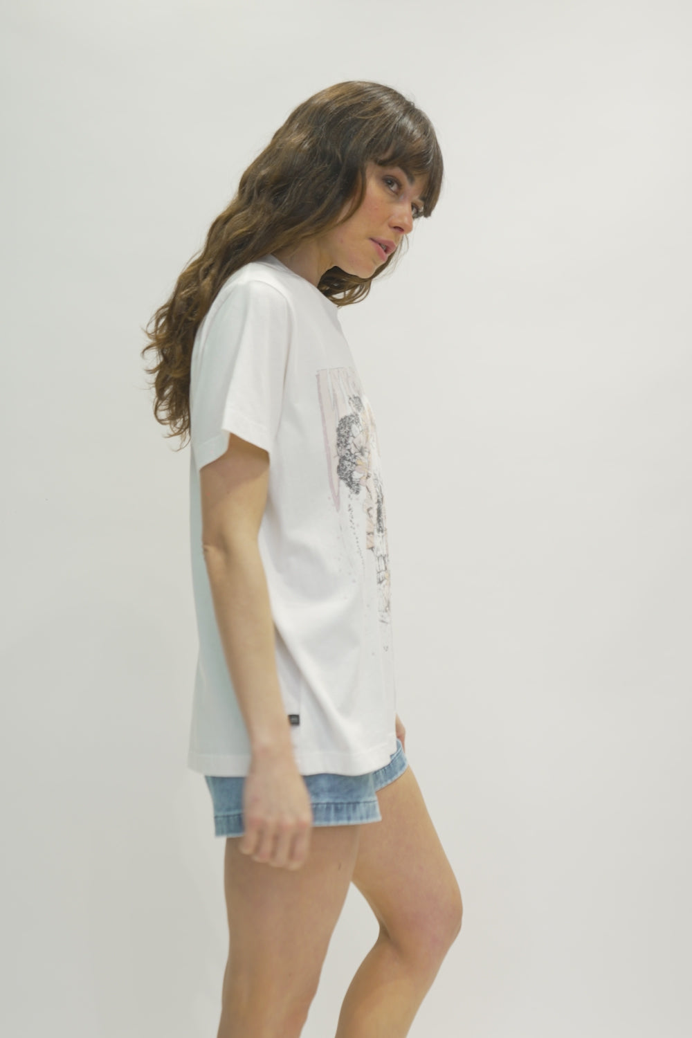 Polera Genovesa Orgánica Blanca Mujer