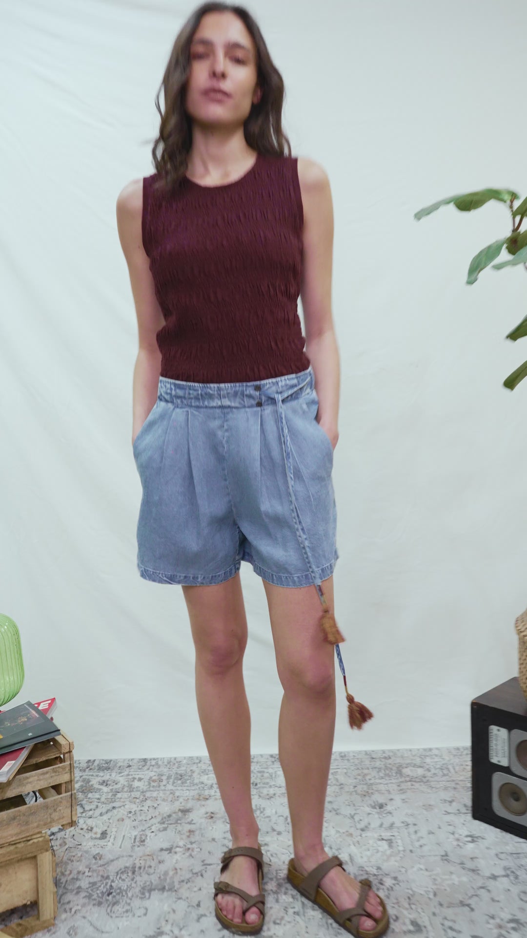 Short Fozy Azul Mujer